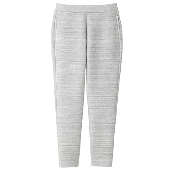 [MUJI無印良品]男棉混二重織撥水加工舒適長褲XL灰色