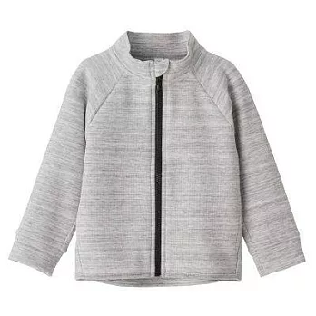 [MUJI無印良品]兒童棉混二重織外套90灰色
