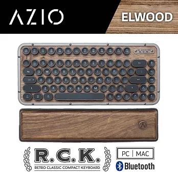 AZIO R.C.K. ELWOOD BT 藍牙核桃木短版中文鍵盤(PC/MAC)ELWOOD BT