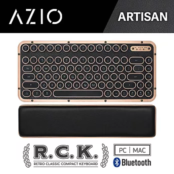 AZIO R.C.K. ARTISAN BT 藍牙真牛皮短版中文鍵盤(PC/MAC)ARTISAN BT