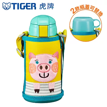 TIGER虎牌 600cc兒童兩用功能保溫杯保溫瓶(MBR-T06G)小豬