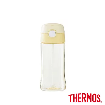 【THERMOS膳魔師】Tritan兒童吸管瓶0.45L(F4011T-YLA)陽光黃