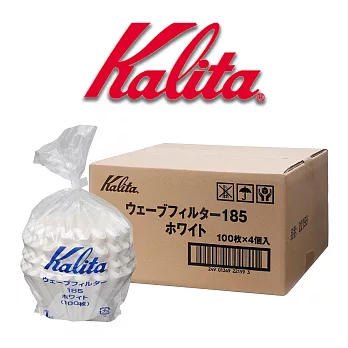 【日本】Kalita185系列 濾杯專用酵素漂白蛋糕型波紋濾紙(100入)