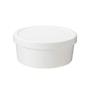 [MUJI無印良品]聚丙烯旋帽圓型便當盒/白色/290ml