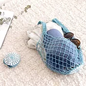 【仁舟淨塑】貝殼棉網包 | 湖水綠(網袋/環保袋/購物袋)