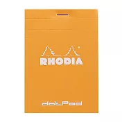 【Rhodia】N°12 上掀式筆記本_5x5點格內頁80張_橘色