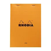 【Rhodia】N°15 上掀式筆記本_橫線內頁150張_橘色