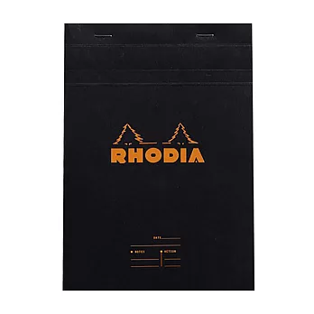 【Rhodia】N°16_A5上掀式筆記本_可撕式會議記錄用內頁80張_ 黑色