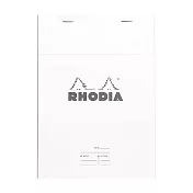 【Rhodia】N°16_A5上掀式筆記本_可撕式會議記錄用內頁80張_ 白色