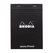 【Rhodia】N°16 上掀式筆記本_5x5點格內頁80張_ 黑色