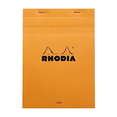 【Rhodia】N°16 上掀式筆記本_橫線留邊內頁80張_橘色
