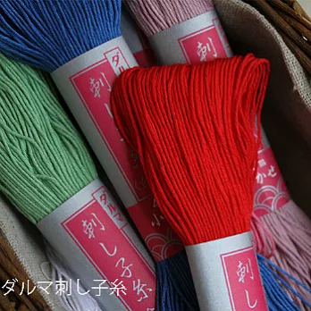 日本DARUMA THREAD/職人染技飽和綿線[赤色]