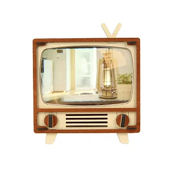 韓國 WOODSUM 輕手作。木製模型/懷舊電視機