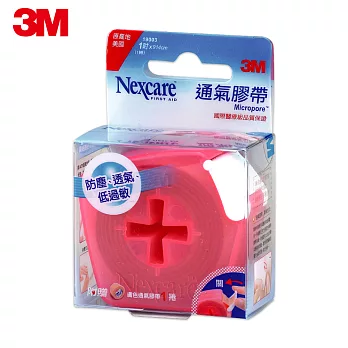 【3M】19003 Nexcare 膚色通氣膠帶一吋貼心即用包 (1捲)