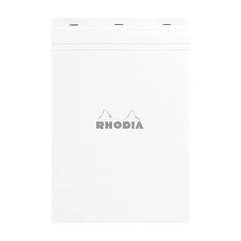 【Rhodia】N°19_A4+ 上掀式筆記本_方格內頁80張_白色