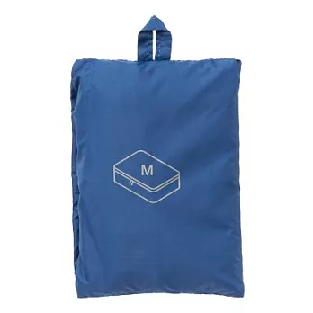 [MUJI無印良品]滑翔傘布旅行分類可折收納袋/M.藍.約26x40x10cm