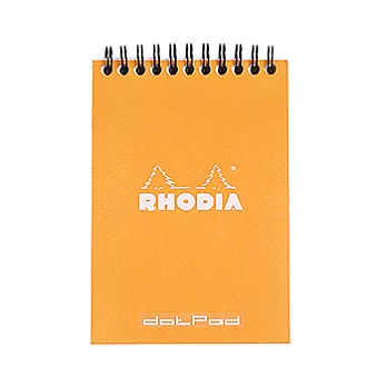 【Rhodia】Classic_A6 上掀線圈筆記本_點格內頁_ 橘色
