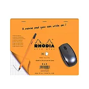 【Rhodia】滑鼠墊筆記本_5x5方格內頁_30張