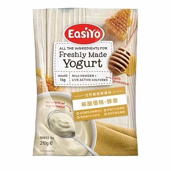 紐西蘭【EasiYo優格粉】希臘蜂蜜口味(210公克)