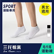 【SunFlower三花】三花超透氣隱形運動襪(襪子/短襪)白