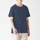 [MUJI無印良品]男印度棉附口袋圓領T恤S深藍