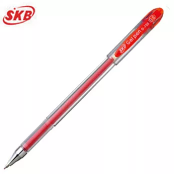 (盒裝12支)SKB G-105中性筆0.5紅