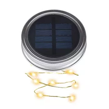 Mason Select 梅森罐(Ball) 太陽能充電式LED燈串蓋含不鏽鋼提把 標準口徑(Regular Mouth)