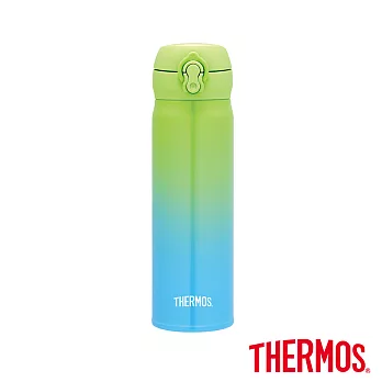 【THERMOS 膳魔師】超輕量 漸層不鏽鋼真空保溫瓶0.5L(JNL-500-GGB)GGB