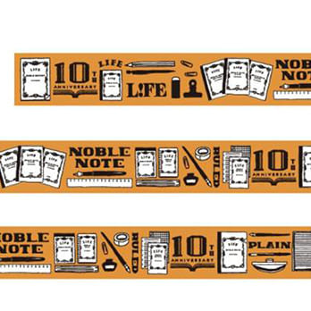 LIFE Noble 十週年限定紙膠帶橘