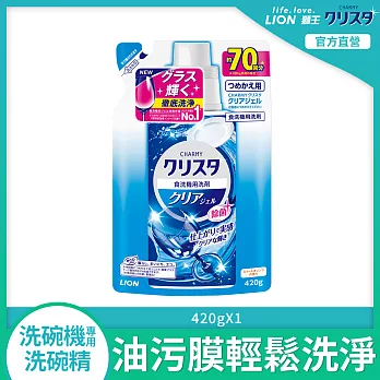LION日本獅王 洗碗機專用酵素洗潔精補充包 420g
