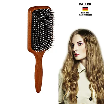 德國FALLER芙樂 FSC櫸木黑豚鬃柔珠氣墊梳 柔軟梳毛給秀髮最溫柔的呵護