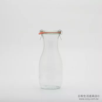 WECK 764 密封罐含密封圈與扣夾 Juice Shape 530ml (S)