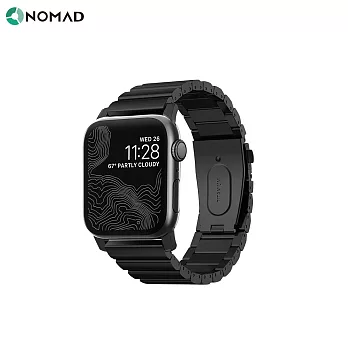 美國NOMAD 全球限量 Apple Watch 鈦金屬錶帶 -42/44mm黑