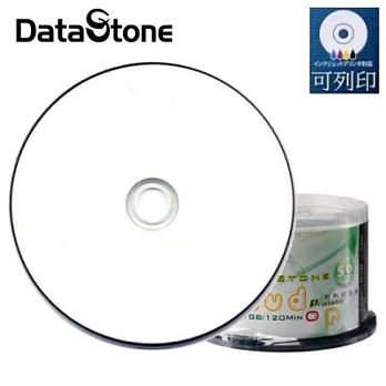DataStone 空白光碟片 A級 16X DVD-R 4.7GB 空白光碟片3760dpi 珍珠白滿版可印片 (50片布丁桶)