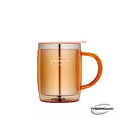 【THERMOcafe】凱菲不鏽鋼真空隔溫杯0.35L(DOM─350SH─LOR)粉橘色