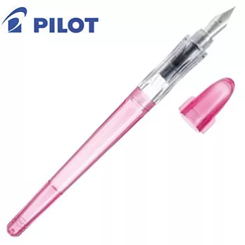 PILOT限量習字鋼筆EF尖透明粉紅