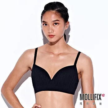 Mollifix瑪莉菲絲 A++極簡可調肩帶美胸BRA (黑) S