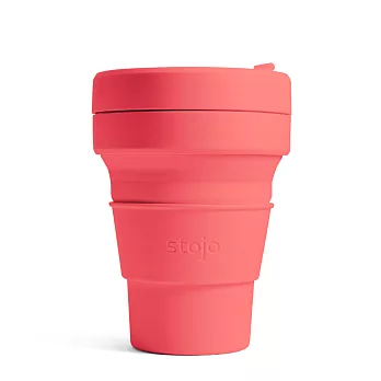 Stojo® 摺疊吸攜杯 16oz (紐約Tribeca限定版) -珊瑚紅