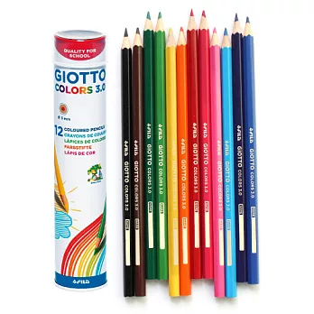 【義大利 GIOTTO】3.0桶裝12色色鉛筆