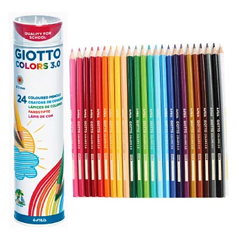【義大利 GIOTTO】3.0桶裝24色色鉛筆