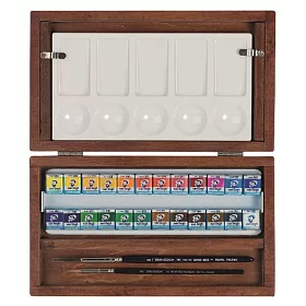 博客來 Gogh Gallery塊狀水彩24色 木盒 博客來 Gogh Gallery塊狀水彩24色 木盒