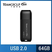 TEAM 十銓 C173 64GB 珍珠碟  USB2.0 隨身碟 神秘黑 (終身保固) 神秘黑