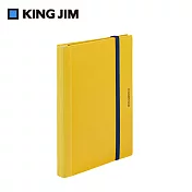 【KING JIM】A4可對折資料夾/10頁-黃色