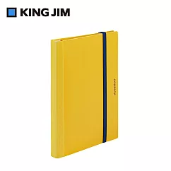 【KING JIM】A4可對折資料夾/10頁─黃色