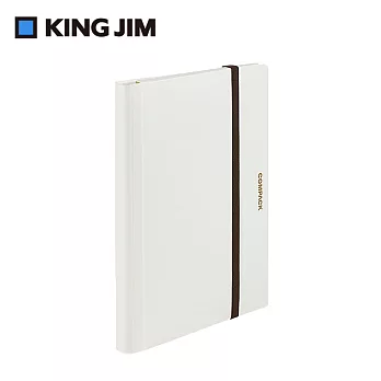 【KING JIM】A4可對折資料夾/10頁-白色
