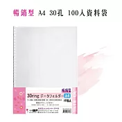 【檔案家】暢銷型A4 30孔資料袋100入