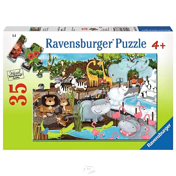 【德國Ravensburger拼圖】動物園的日常生活-35片