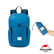 Naturehike 22L云雁輕量防水摺疊後背包 攻頂包 A017-B  藍色
