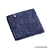 【日本ORIM今治毛巾】MOX濃淡雙色混紡都會風輕便手巾 ‧普魯士藍