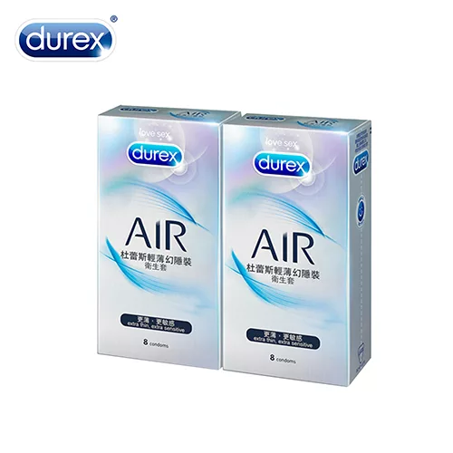 博客來 Durex杜蕾斯air輕薄幻隱裝保險套8入裝 2組